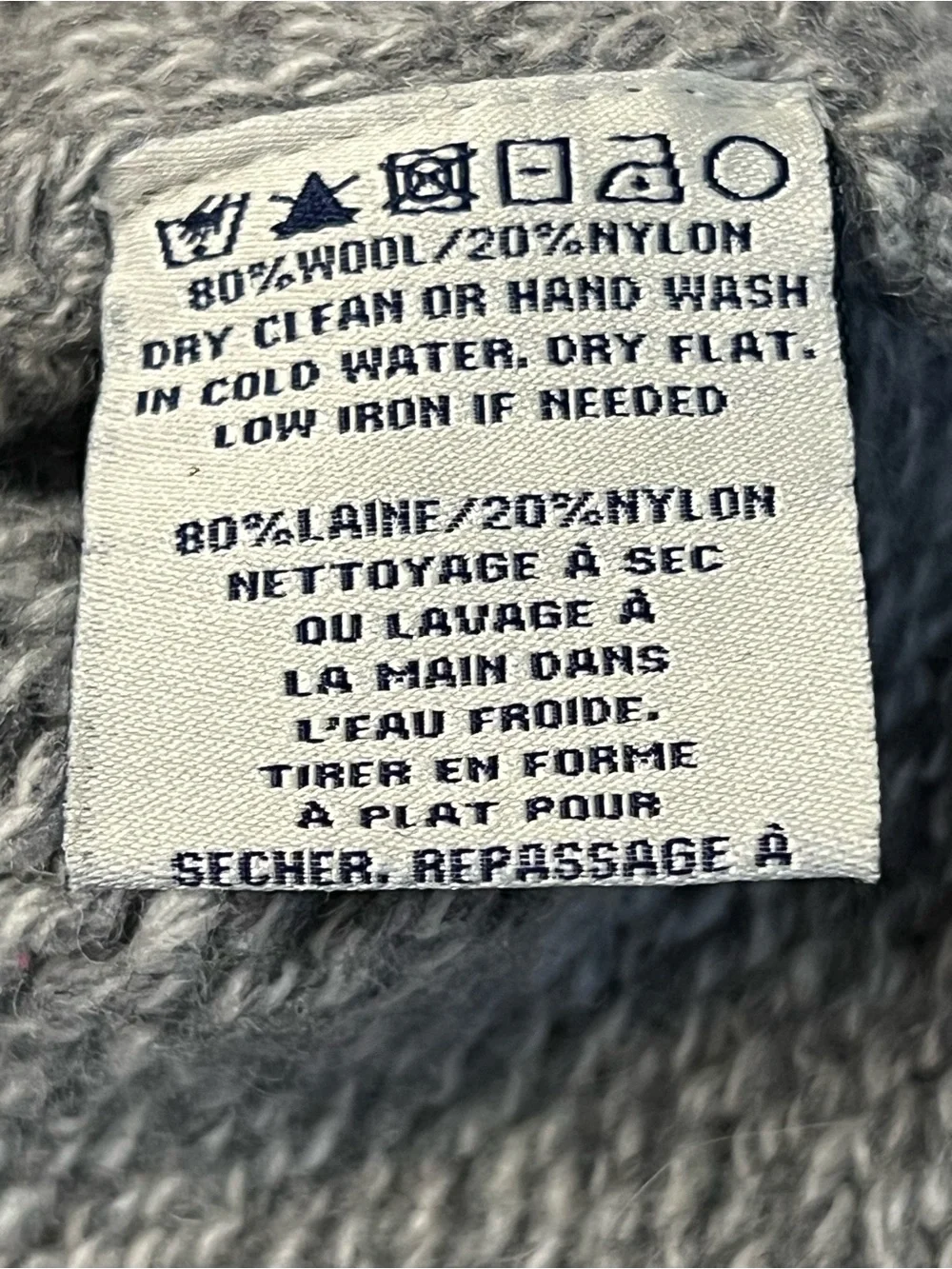 Vintage Schott Bros Cowichan Buffalo Bison Wool Blend Shawl Collar Sweater 2XL